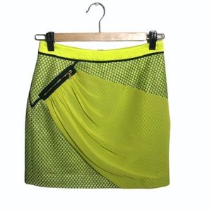 NWT Designer Three Floor Mini Skirt Draped UK8/US4